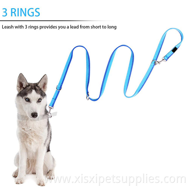 1.9m Multifunctional Dog Lead, Double Ended Leash Last Long, Reflective Safety at Night Walk, Train Your Pet